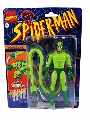 Marvel Legends Spider-Man Retro Scorpion 6  Action Figure Hasbro New 2023 Series • $38