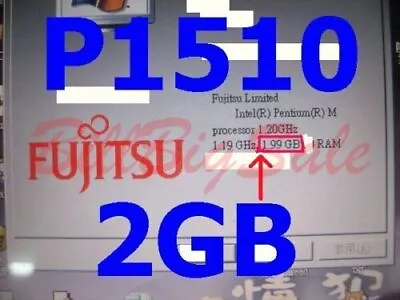 (2GB RAM) 1x2G FUJITSU LIFEBOOK P1500 P1510 P1610 P1620 P7120 MicroDIMM USA F • $29.90