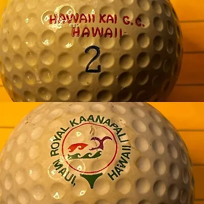 HAWAII Rare Vintage Golf Balls ROYAL KAANAPALI MAUI & KAI LOGO LAHAINA HONOLULU • $0.99