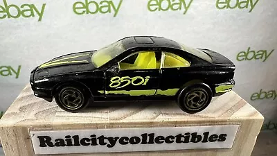 1992 Matchbox BMW 850i W/ Opening Doors Black Diecast 1/62 • $4.50