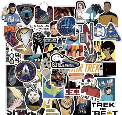 $9.99 • Buy 50 PCS Star Trek TV Movie Stickers Car Decals Set B Laptop Binder Free Shipping!