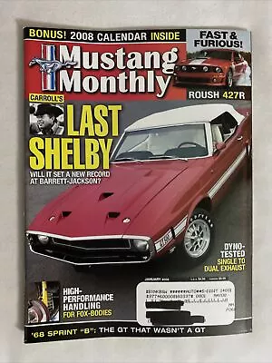 2008 January Mustang Monthly Magazine John Murphy Is Equipped With Rare (CP218) • $21.59