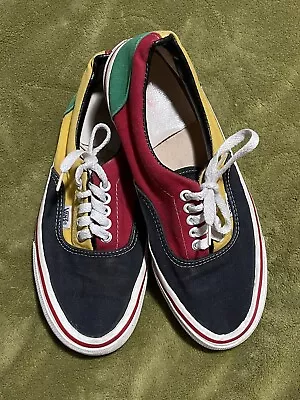 Vintage Vans Style #95 Era 4-Tone Rasta Made In USA 1992 Men’s 8 Women’s 9.5 • $125