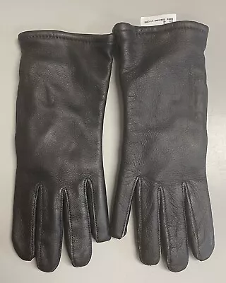 NEW US Military Issue Unisex Black Leather Dress Uniform Lined Gloves.      Sz 3 • $11.99