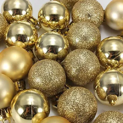 24/48 Christmas Decor Baubles Tree Xmas Balls Party Wedding Ornaments 3/6/8cm • $9.49