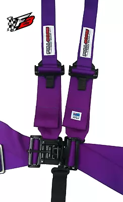 Ratchet + HANS Style FULL BORE Harness 5 Point SFI 16.1 (PURPLE) • $299