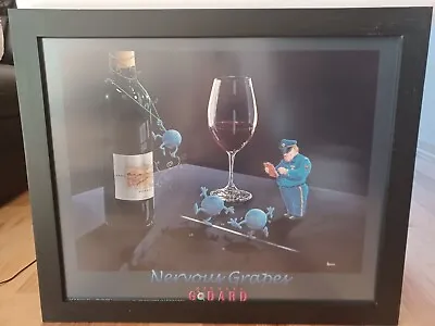  Nervous Grapes  By Michael Godard Print Wooden Frame 33 X27.5  • $94.91