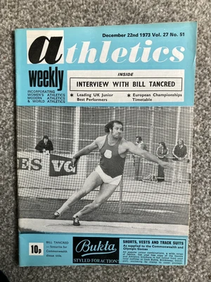 £6.99 • Buy ATHLETICS WEEKLY - 22nd December  1973 - Bill Tancred;