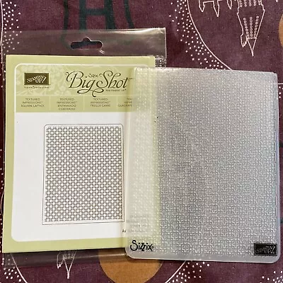 Stampin' Up Square Lattice Textured Embossing Folder • £5