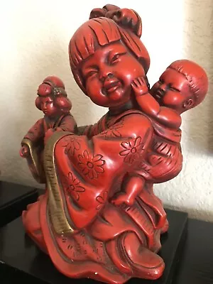 Universal Statuary Corp Oriental Asian Sculpture Figurine Mid Century Circa 1964 • $40