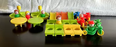 Vintage Fisher Price Little People Playground And School - Lot Of 27 • $9