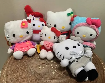 X 6 Sanrio -  Hello Kitty  Plush Soft Toy Lot Bundle McDonalds Kawaii Cat • $66