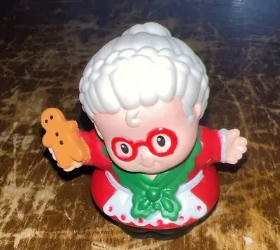 Fisher Price Little People MRS. SANTA CLAUS W/GINGERBREAD Christmas Figure • $9.99