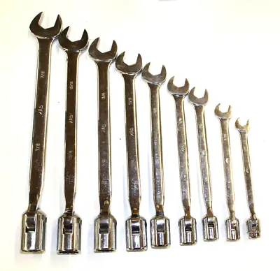 Mac Tools Flex Head Socket Combination Wrench Set SAE 12 Point USA Nice • $225