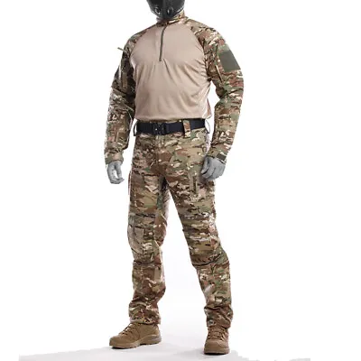 Airsoft Tactical Mens Combat Shirt Pants Suits Special Forces Camouflage Uniform • $83.99