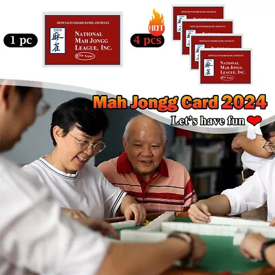 🔥NEWEST 2024 MahJong Card - National League Mah Jongg Large Print Card 4/1 PACK • $16.99