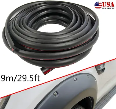 29ft Auto Rubber Sealing Strip Fender Flare Edge Trim For Car Truck Wheel Wells • $26.22