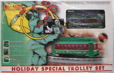 Mth 30-4028-0 Rail King Holiday Special Trolley-sealed-excellent Condition • $190.90