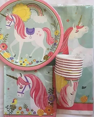 Magical Unicorn Tableware Range Party Celebration Unicorn Theme Party Tableware  • £3.65