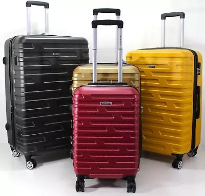 Expandable 4 Wheel ABS Hard Shell Suitcase Set Travel Cabin Bag Hand Luggage Bag • £24.99