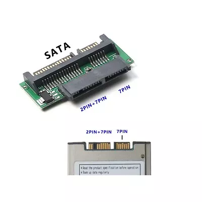 1.8 Inch Micro SATA HDD SSD 3.3V To 2.5 Inch 22PIN SATA 5V Adapter • $6.70