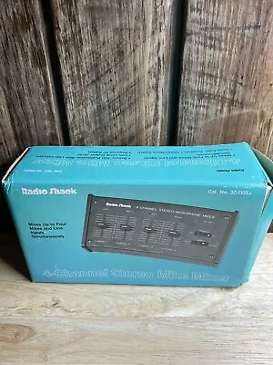£11.53 • Buy Vintage Radio Shack 4 Channel Stereo Mike Mixer Used