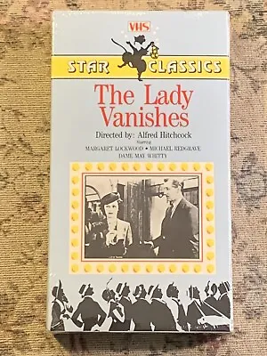 THE LADY VANISHES - Dir By Hitchcock - 1938 B/W VHS - Star Classics '85 - Sealed • $5.50
