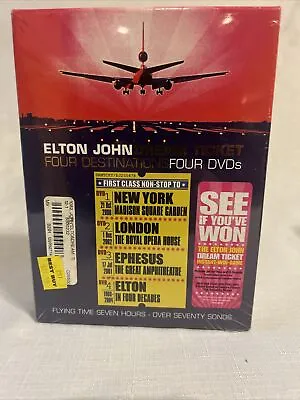Elton John - Dream Ticket Four Destinations (DVD 2005 4-Disc Set)         /218 • $25