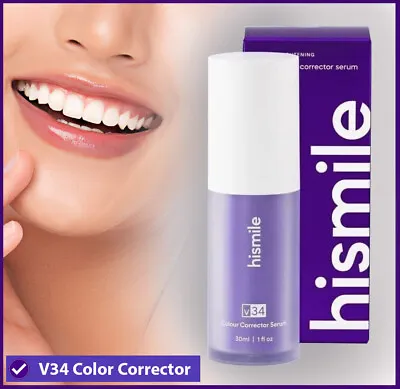 Hismile V34 Purple Color Corrector Teeth Toothpaste Mousse Effective Whitening ✅ • $11.99