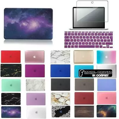 Rubberized Case Cover+Keyboard Skin+Screen Protector For MacBook Air 13  (A1932) • £9.49