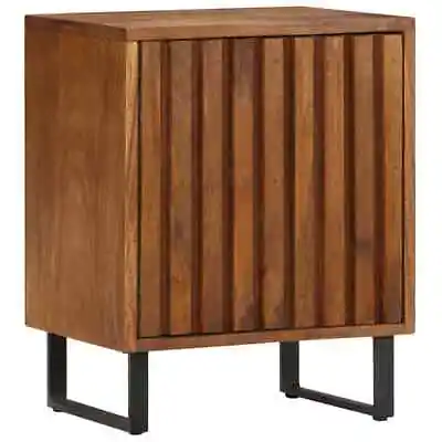 Solid Mango Wood Bedside Cabinet Bedroom Nightstand Side Table Unit VidaXL • £92.99