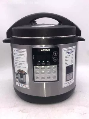 Zavor Silver Gray Stainless Steel 4 Quart Programmable Electric Pressure Cooker • $9.99