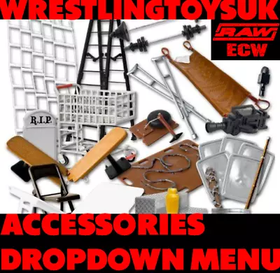 £15.95 • Buy Wrestling Accessories Hardcore Accessory CHOOSE YOURS MENU Figures WWE AEW TOY