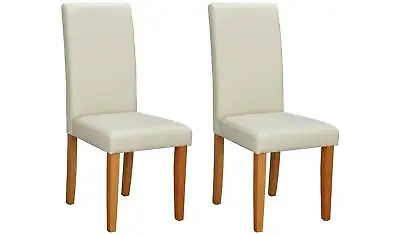£74.99 • Buy Pair Of Midback Dining Chairs - Cream