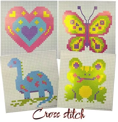 Embroidery Cross Stitch Kit Set For Beginners-Handmade Embroidery DIY Craft UK • £3.79