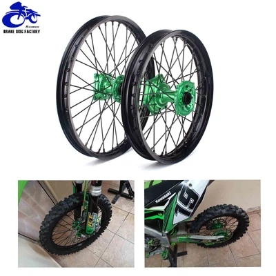 $498 • Buy For Kawasaki 21 /18  CNC MX Wheel Set KX250F KX450F 06-18 KX 125 250 06-13 19-20