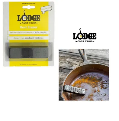 Authentic Lodge Rust Eraser  / Restore Your Rusty Cast Iron Cookware -ships Free • $11.27