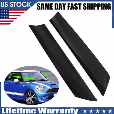 2x Front A Pillar Black Windshield Post Trims For Mini R55 R56 Left & Right USA • $56.71