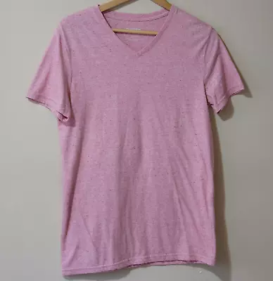 Goodfellow & Co. Pink V-Neck T-shirt Cotton/Poly Lightweight Mens S #p58-29 • $6.80