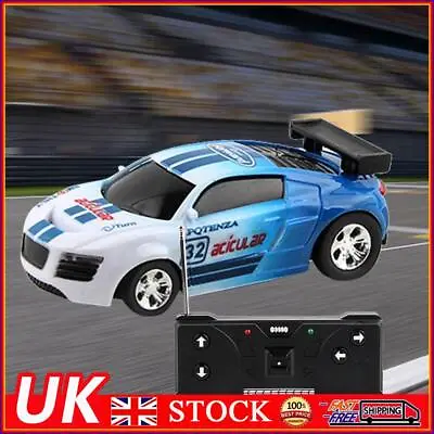 Coke Can Mini Cans RC Car LED Lights RC Racing Drift Car Car Model For Kids Boys • £10.49