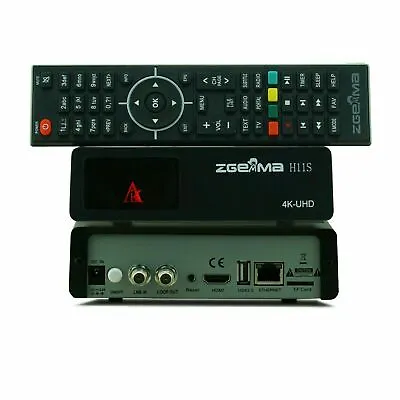 Zgemma H11S Upgrade From H9S Se DVB-S2X 4K UHD Satellite Receiver • £62.99
