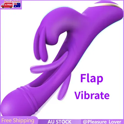 Flapping Rabbit Vibrator Patting Clit G Spot Stimulator Massager  Dildo Sex Toys • $49.99