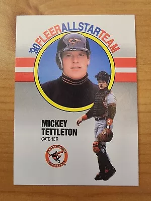 1990 Fleer Mickey Tettleton No. 12 **SUPER RARE MISPRINT**  • $1250