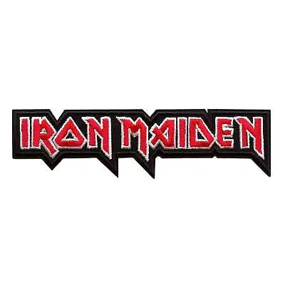 Official Iron Maiden Patch Red Logo Embroidered Iron On • $18.84