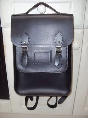 New Unused The Cambridge Satchel Company Ltd Black Leather  Portrait Backpack  • £125