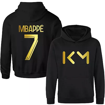 Kylian Mbappe Hoodie Kids Psg French League Football #7 Jumper Gift Soccer Tee • £14.99