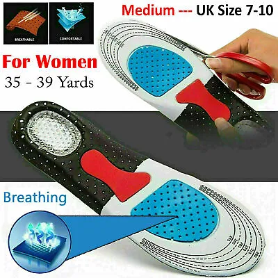 £3.50 • Buy Orthotic Shoe Insoles Arch Support For Flat Feet Heel Pain Plantar Fasciitis UK