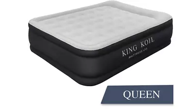 $106.99 • Buy King Koil Luxury QUEEN Air Mattress 16” Bed With Built-in Pump For Home - NEW