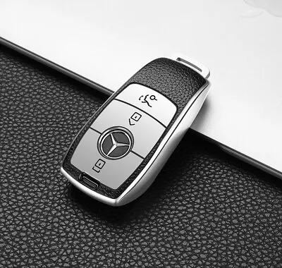 TPU Leather 3 Button Remote Key Fob For Mercedes-Benz E S-Class 2017 2018 Up • $13.99