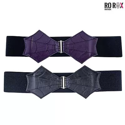 £10.50 • Buy Banned Tabitha Spidereeb Belt Wing Elasticated Alternative Halloween Nurse